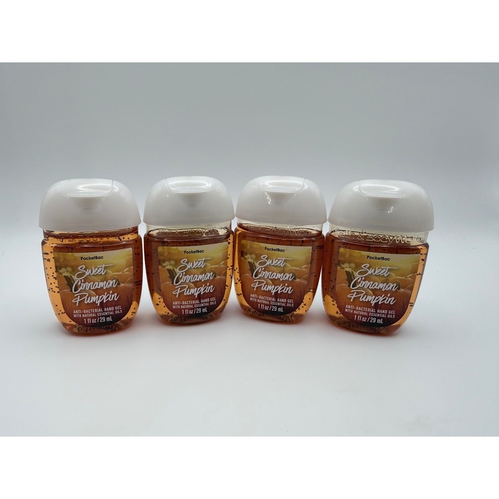 Bath‎ and Body Works PocketBac Sweet Cinnamon Pumpkin Hand Sanitizer 4 Pack